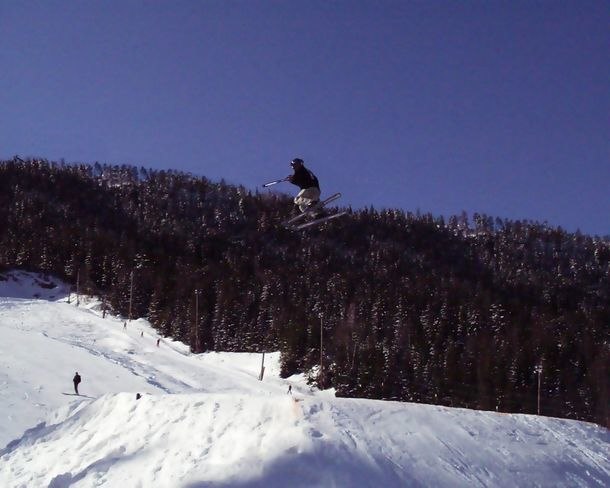 Bigjumptävling 2001 i Branäs.
Placering: 5. Photo: okänd. Rider: Rasmus Hammar.