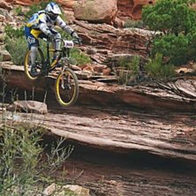 Back in the day racing downhill mountain bikes. Ri. Photo: Bill summer. Rider: Thomas Aaby.