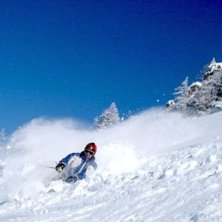 Sn&ouml;at i 4 dygn, mellan 80 och 200 cm puder.. Photo: Petteri Koste. Rider: Henrik.