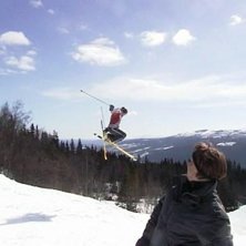 I br&auml;cke var vi. L&auml;nge!. Photo: PartikDurfors. Rider: Goran.