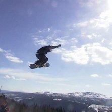 Skitbra v&auml;der! Hoppen var underbara!. Photo: Goran Norling. Rider: Partik Durfors.