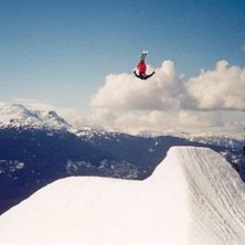 1a dagen pa Blackcomb ser jag nagra idioter som ga. Photo: Darryl Hunt. Rider: Johan Kristofers.
