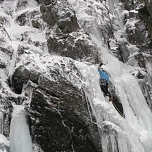 Jag p&aring; fin is i g&ouml;mda dalen. Photo: Rick McGregor. Rider: Jag.