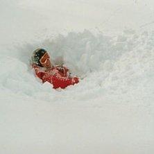 1,5 m nysn&oslash; en helg i februar...etter et lite dro. Photo: Joakim Teksen. Rider: Lasse Solheim.