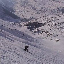 After hiking a few hours up at Oberalp we got some. Photo: Magnus Lageson. Rider: Fredrik Johansson.