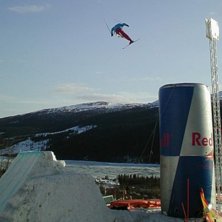 Highest Air, RedBullBigAir2002. Photo: Emil H&aring;kansson. Rider: Jan Olov Aikio.