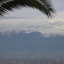 Bild p&aring; Santiago stad och bergen i bakgrunden! = . Photo: Camilla Johnsen.
