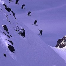 Joines team rider takes to the air with this huge . Photo: Yves Garneau. Rider: Julien Falco.