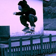 Vi var ute en dag &aring; fota lite skate. Photo: Ollie &ouml;ver staket. Rider: Martin Dahlqvist.