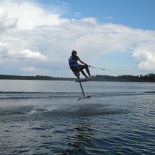 Litet hopp med air chairen:). Photo: Martin Falk. Rider: Eric Clark.