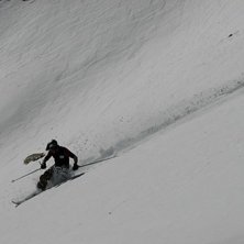 V&aring;rskid&aring;kning i Alagna. Photo: Jesper N&auml;svall. Rider: Gabriel Riva.