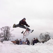 Snowbike (Funcross) uppvisning sponsrad av Max i B. Photo: Adam M. Rider: Dippis.