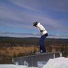Royalslopestyle parken i kungsberget. Photo: Oskar. Rider: Olof.