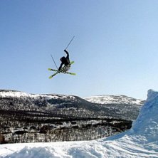 bilden blev tagen i b&ouml;rjan av grabben, snett baki. Photo: Niklas Johansson. Rider: Martin Wallstam.