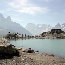 Le Lac BLanc runt 12.00 tiden. . Photo: Mathias Moenne-Loccoz.