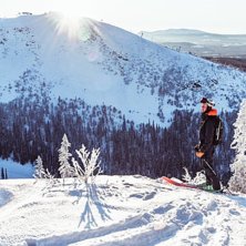 Nordsidan p&aring; Hovdefj&auml;llet syns i bakgrunden.. Photo: Axel Adolfsson.