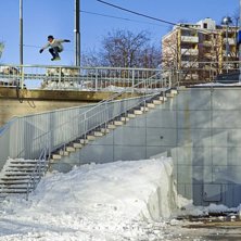 Gap to boardslide. Photo: Matt George. Rider: Kalle Ohlson.