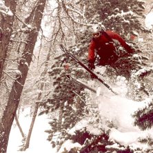 En dag med mycket sn&ouml; i Mathisskogen.. Photo: Johan Hellman. Rider: Daniel Furberg.
