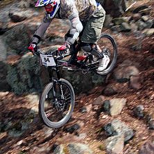 St&ouml;kigt v&auml;rre bana p&aring; Sverigecup DH i Falun, ku. Photo: Tobias Andersson. Rider: Ludvig Roos.