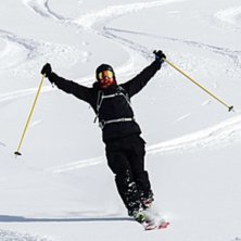 Nicole Lejdeby foto - Karl Claiming his run in Nar.