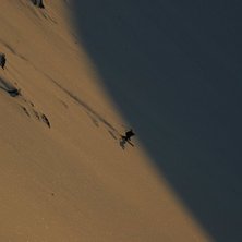 En fantastisk dag i sarek avskutas h&auml;r med ett &aring;. Photo: Christer T Harnesk. Rider: Odd-Erik R&ouml;nning.