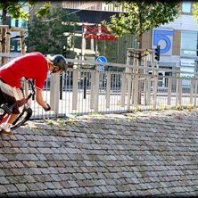 h&auml;r cyklar vi!. Photo: Ludvig ran&aring;s. Rider: joakim croy+ alf.