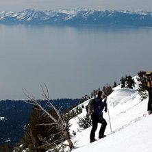 En lagom backcountrytur upp p&aring; Mt. Rose med fanta. Photo: Stefan Broman. Rider: TB och JB.