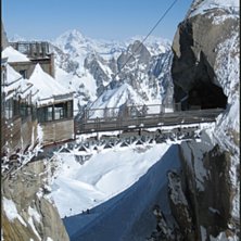 toppstation p&aring; Aiguille du midi.. Photo: Nicklas Haglund.