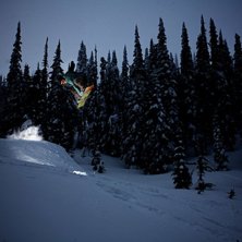 night time mellow kicker in the woods.. Photo: Gustav Ohlsson. Rider: Brian Wolfe.