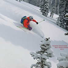 Ett av Alta`s b&auml;sta &aring;k! Baksidan av Grizzly Gulc. Photo: Henke Liljeqvist. Rider: R Hortlund.