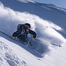 Linn Cecilie M&aelig;hlum inte l&aring;ngt fr&aring;n Gletscherli. Photo: Axel Adolfsson. Rider: Linn Cecilie M&aelig;hlum.