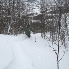 Testar fluffet i skogen i Narvik.. Photo: Magnus W&auml;rle. Rider: Camilla W&auml;rle.