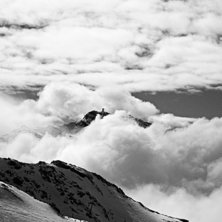 Cime Caron sett fr&aring;n Roc des 3 Marches i Les Menu. Photo: Hedda Berander. Rider: Telepherique Cime Caron.