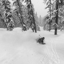 Diana Deliv p&aring; v&auml;g ned mot Waldabfahrt.. Photo: Axel Adolfsson.