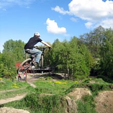 Molnen sprack upp fram&aring;t eftermiddagen och mellan. Photo: Martin Alesund. Rider: Frans Nord&eacute;n.