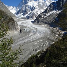 Mer de Glace i maj 2007... l&aring;t oss s&auml;ga att det . Photo: Pernilla Lidholm.