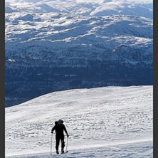 Topptur utanf&ouml;r Voss. Frosten bet fint i kinderna. Photo: Henrik Persson. Rider: Fredrik Lindstr&ouml;m.