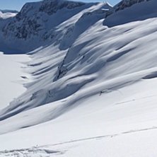 Norge 14 dagar efter senaste sn&ouml;fall, 600 h&ouml;jdme.