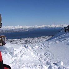 Mycket fin utsikt &ouml;ver fjord och fj&auml;ll. Photo: M&aring;rten Lundin. Rider: Andres Fransson, Anna (g&auml;st).