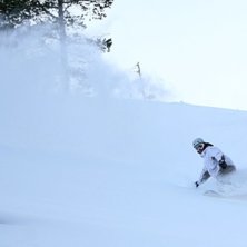 Pudder i lange baner :). Photo: Kurt Are Lona. Rider: Teodor Ruud.