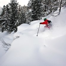 Pillows, flatljus och sk&ouml;n sn&ouml;. Photo: Hans Lind. Rider: PG.
