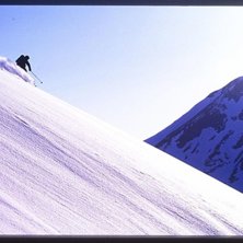 V&aring;r&aring;kning i Sarek. Photo: Bj&ouml;rn Michaelsen. Rider: Arn-Otto.