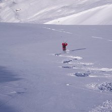 Kanon offpist, helt solo, o osp&aring;rat. Photo: christer nordell. Rider: Per Johannesson.