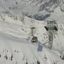 Fantastisk morgon d&auml;r jag lyckades f&aring;nga kabinen. Photo: Magnus Lageson. Rider: Kabin i Andermatt.