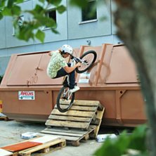 Liten &amp;quot;QP&amp;quot; vi byggde. Photo: David Loforsen. Rider: Alexandros Bakos.