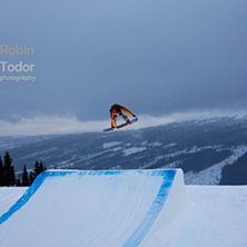&Aring;re snowpark. Photo: Robin Todor. Rider: Emil.