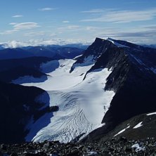Kebenekaises nord och syd top! Helt underbart v&auml;d. Photo: Arvid Nystr&ouml;m.
