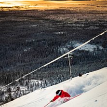 Simon Gustavsson finner liftn&auml;ra l&ouml;ssn&ouml; i solne.