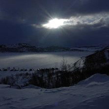 magisk natt utanf&ouml;r sahl&eacute;ns. Photo: &aring;berg.