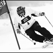Storslalom telemark, Lapin kulta &Aring;re 2005. Vad he. Photo: Ola Rockberg. Rider: Vej ej!.